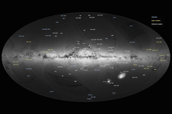 Map of the Milky Way, photo by ESA
